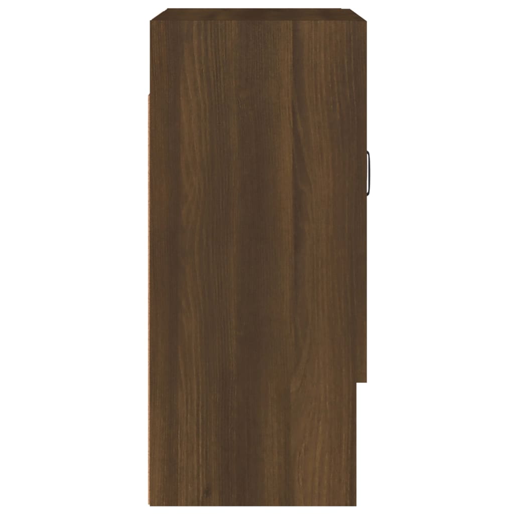 Wandkast 60X31X70 Cm Bewerkt Hout Bruineikenkleurig - Design Meubelz