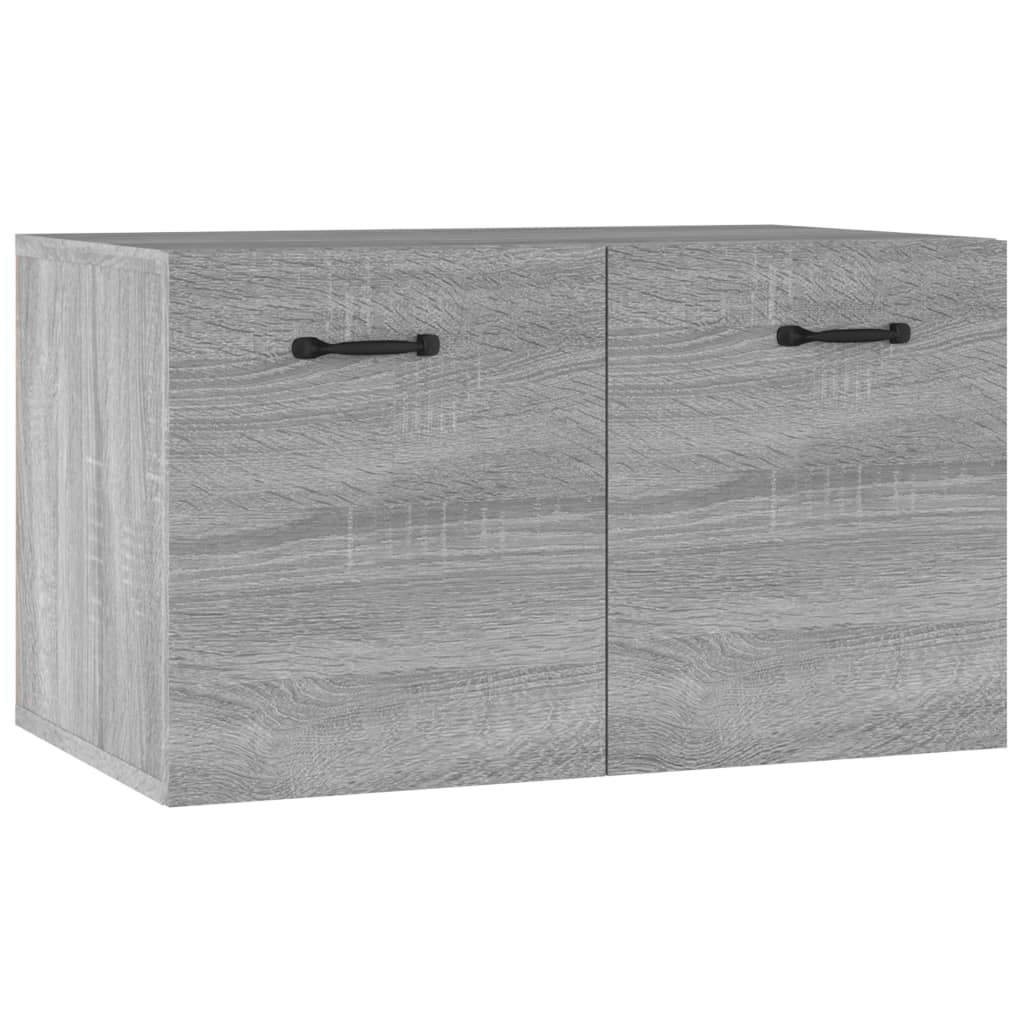 Wandkast 60X36,5X35 Cm Bewerkt Hout Grijs Sonoma Eikenkleurig - Design Meubelz