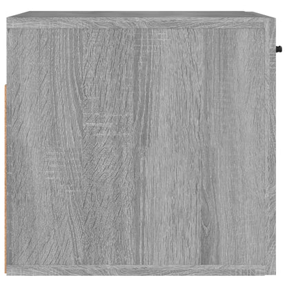 Wandkast 80X35X36,5 Cm Bewerkt Hout Grijs Sonoma Eikenkleurig - Design Meubelz