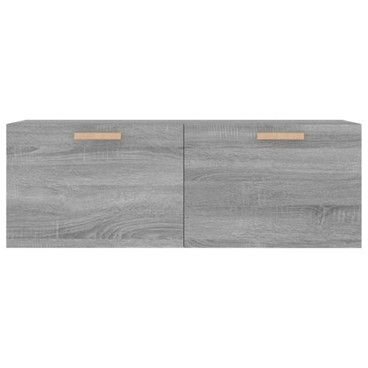 Wandkast 100X36,5X35 Cm Bewerkt Hout Grijs Sonoma Eikenkleurig - Design Meubelz