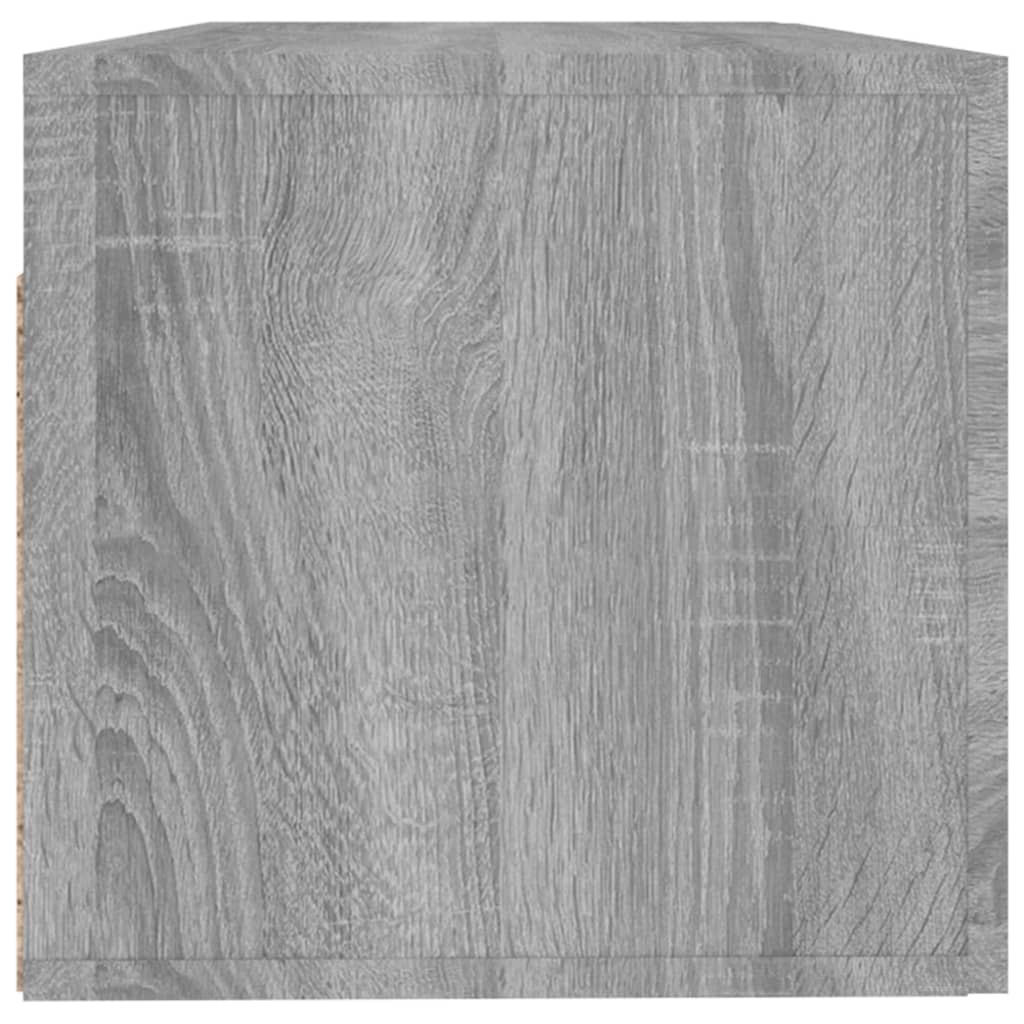 Wandkast 100X36,5X35 Cm Bewerkt Hout Grijs Sonoma Eikenkleurig - Design Meubelz