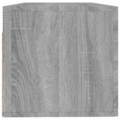 Wandkast 100X36,5X35 Cm Bewerkt Hout Grijs Sonoma Eikenkleurig - Design Meubelz