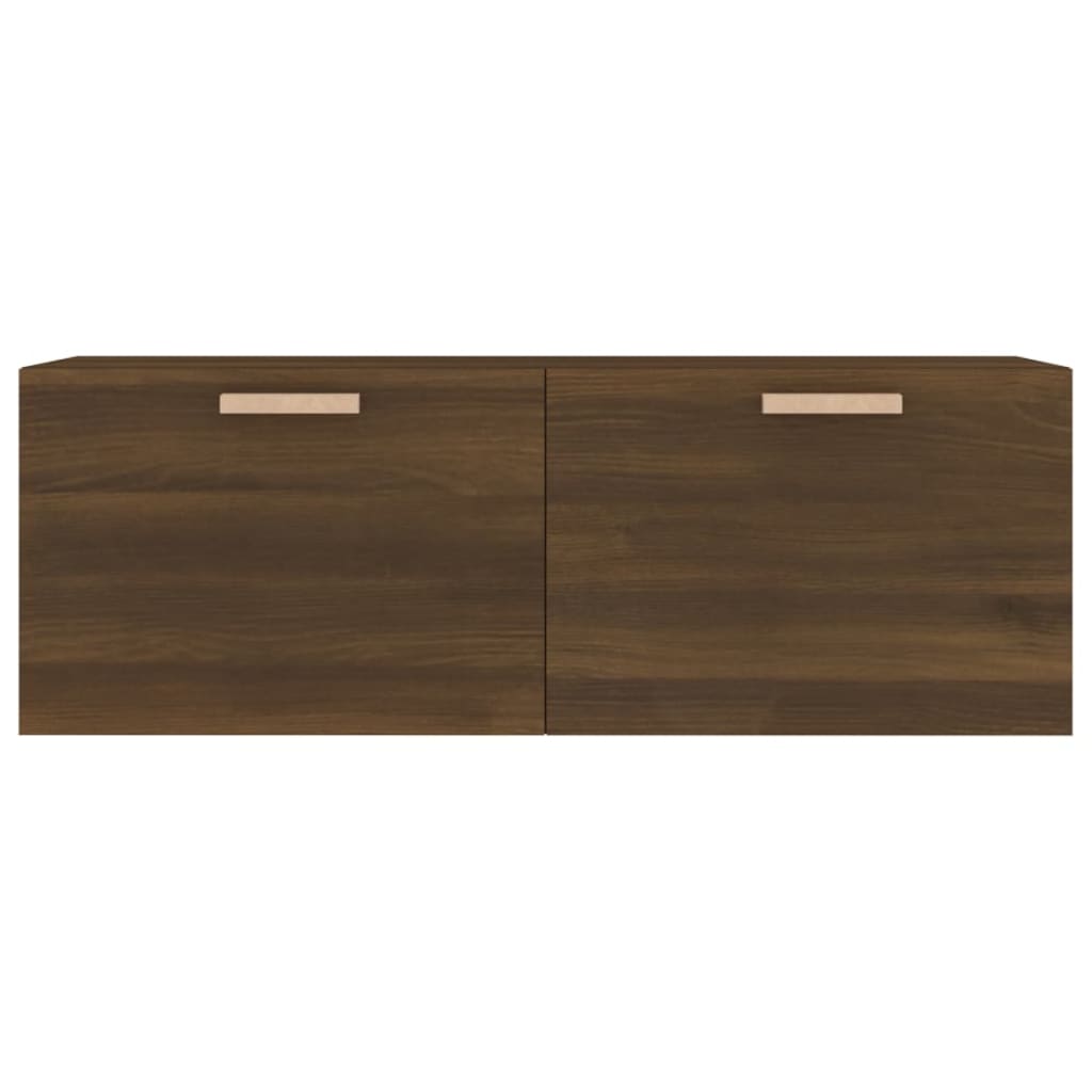 Wandkast 100X36,5X35 Cm Bewerkt Hout Bruineikenkleurig - Design Meubelz