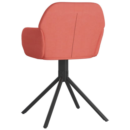 Eetkamerstoelen Draaibaar 2 St Fluweel Roze - Design Meubelz