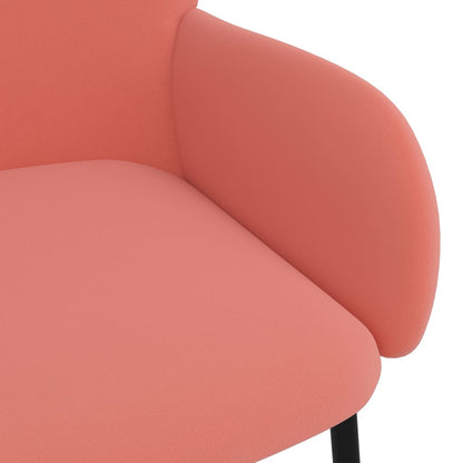 Eetkamerstoelen 2 St Fluweel Roze - Design Meubelz