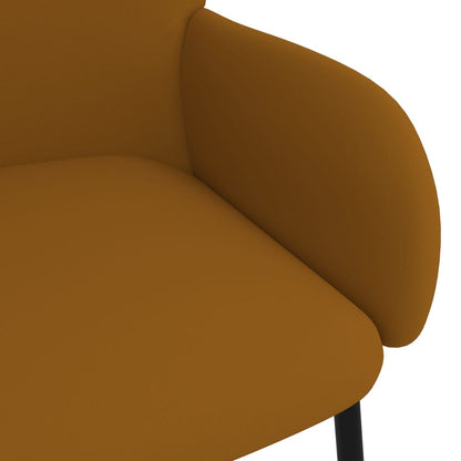 Eetkamerstoelen 2 St Fluweel Bruin - Design Meubelz