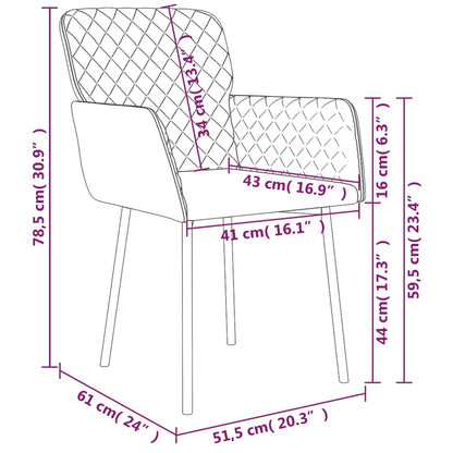 Eetkamerstoelen 2 St Fluweel Donkergroen - Design Meubelz