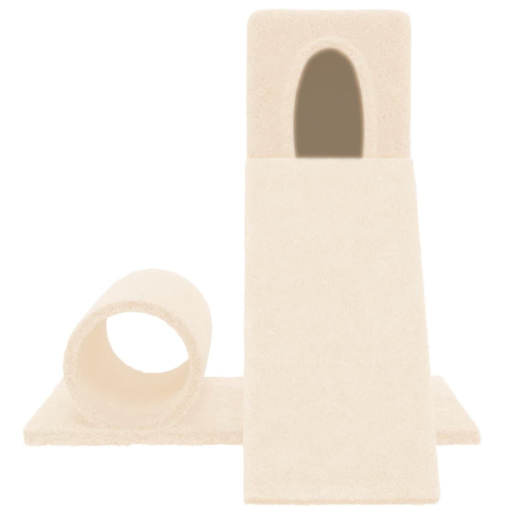 Kattenmeubel Met Sisal Krabpaal 59 Cm Crèmekleurig crème - Design Meubelz