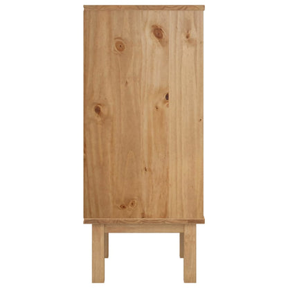 Ladekast Otta 46X39,5X90 Cm Massief Grenenhout Bruin En Grijs - Design Meubelz