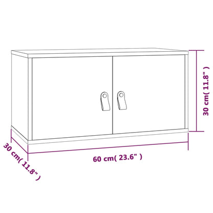 Wandkast 60X30X30 Cm Massief Grenenhout Wit - Design Meubelz