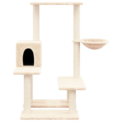 Kattenmeubel Met Sisal Krabpalen 94,5 Cm Crèmekleurig crème - Design Meubelz