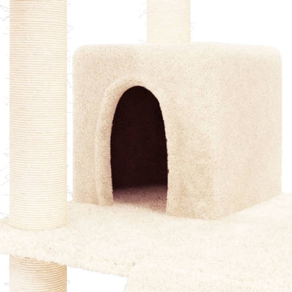 Kattenmeubel Met Sisal Krabpalen 83 Cm Crèmekleurig crème - Design Meubelz