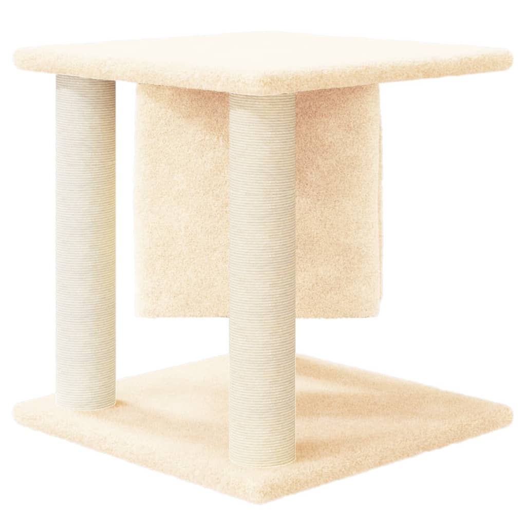 Kattenmeubel Met Sisal Krabpalen 37 Cm Crèmekleurig crème - Design Meubelz