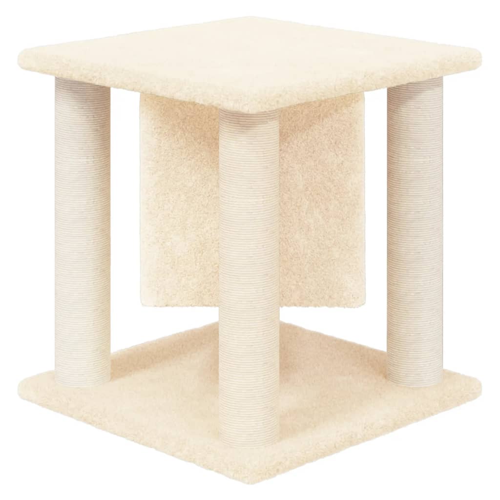 Kattenmeubel Met Sisal Krabpalen 37 Cm Crèmekleurig crème - Design Meubelz