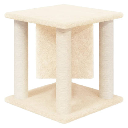 Kattenmeubel Met Sisal Krabpalen 37 Cm Crèmekleurig crème - Design Meubelz