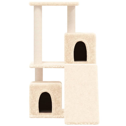 Kattenmeubel Met Sisal Krabpalen 82 Cm Crèmekleurig crème - Design Meubelz