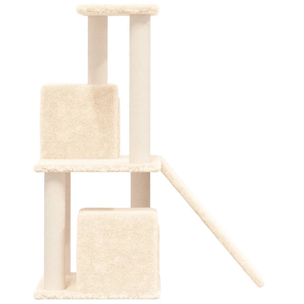 Kattenmeubel Met Sisal Krabpalen 82 Cm Crèmekleurig crème - Design Meubelz