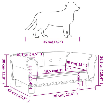 Hondenmand 70X45X30 Cm Fluweel Donkergrijs Donkergrijs - Design Meubelz