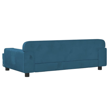 Hondenmand 90X53X30 Cm Fluweel Blauw Blauw - Design Meubelz