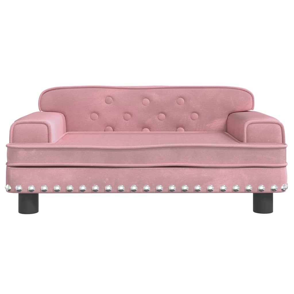 Hondenmand 70X45X30 Cm Fluweel Roze Roze - Design Meubelz