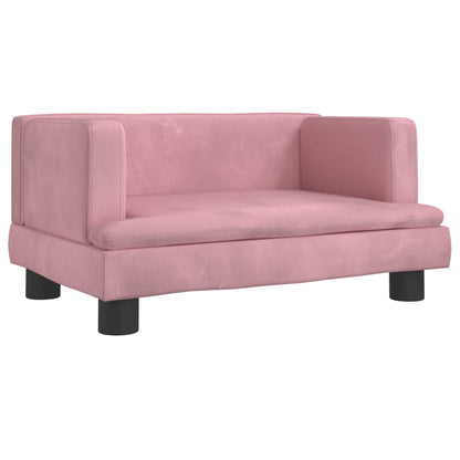 Hondenmand 60X40X30 Cm Fluweel Roze Roze - Design Meubelz