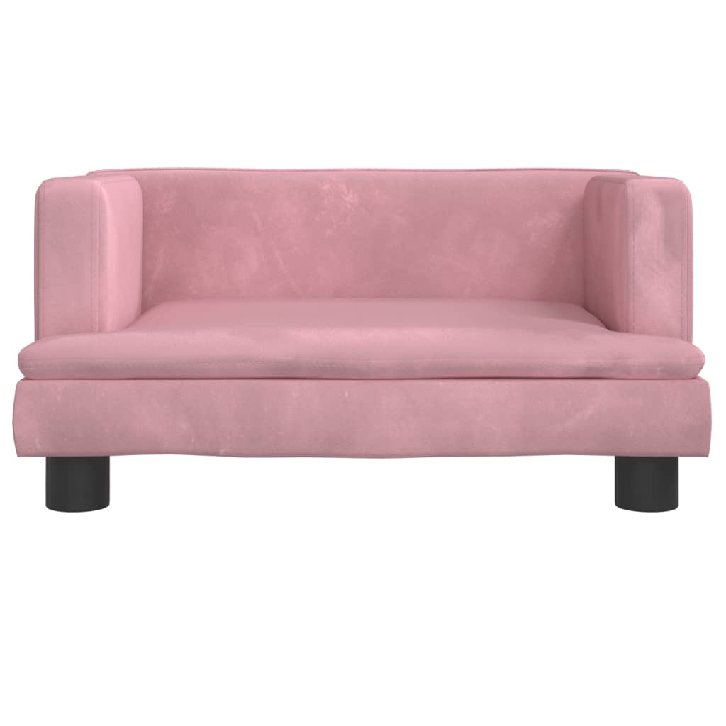 Hondenmand 60X40X30 Cm Fluweel Roze Roze - Design Meubelz