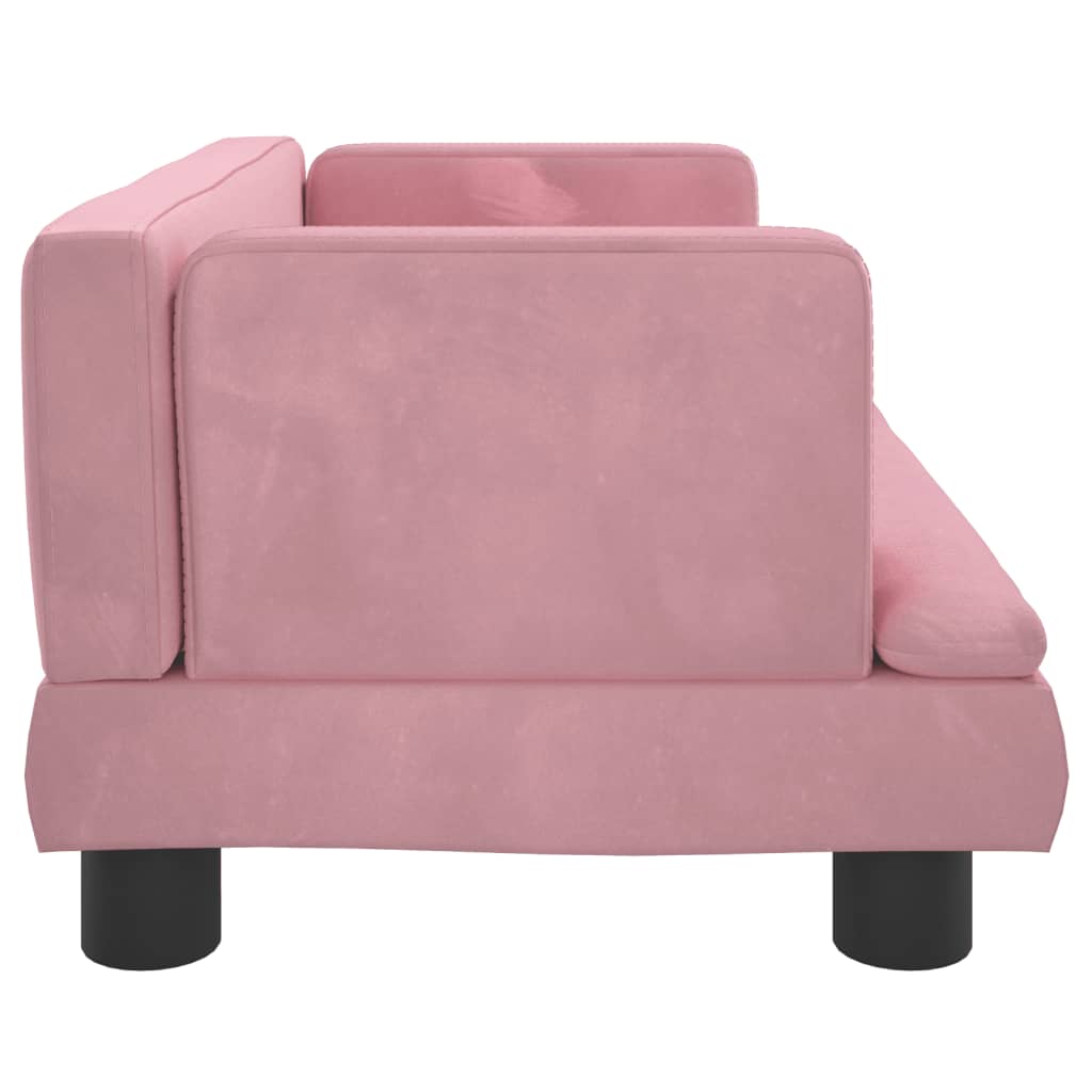 Hondenmand 60X40X30 Cm Fluweel Roze Roze - Design Meubelz