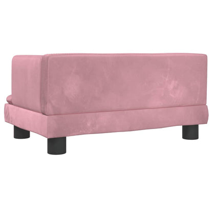 Hondenmand 60X40X30 Cm Fluweel Roze Roze - Design Meubelz