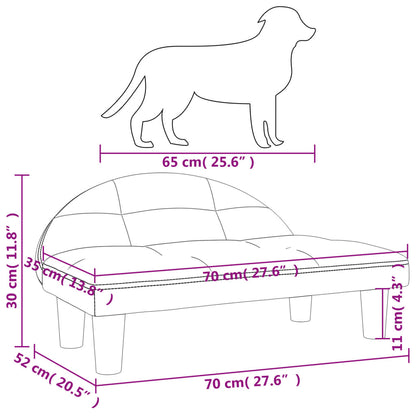 Hondenmand 70X52X30 Cm Fluweel Zwart Zwart - Design Meubelz