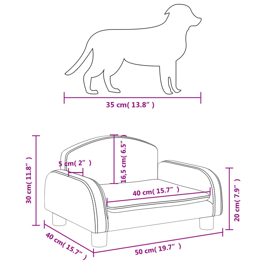 Hondenmand 50X40X30 Cm Stof Bruin Bruin - Design Meubelz