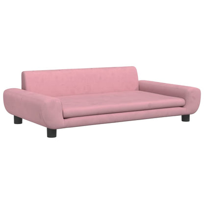 Hondenmand 100X54X33 Cm Fluweel Roze Roze - Design Meubelz