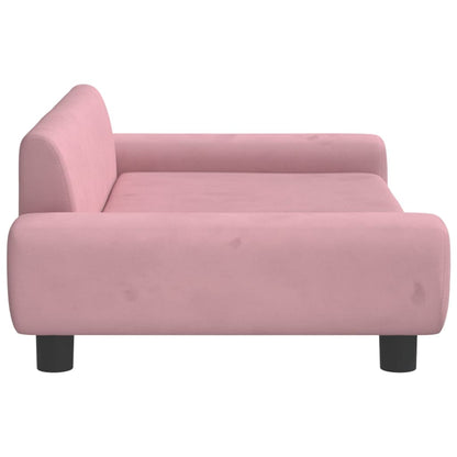 Hondenmand 100X54X33 Cm Fluweel Roze Roze - Design Meubelz