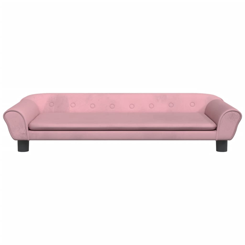 Hondenmand 100X50X21 Cm Fluweel Roze Roze - Design Meubelz