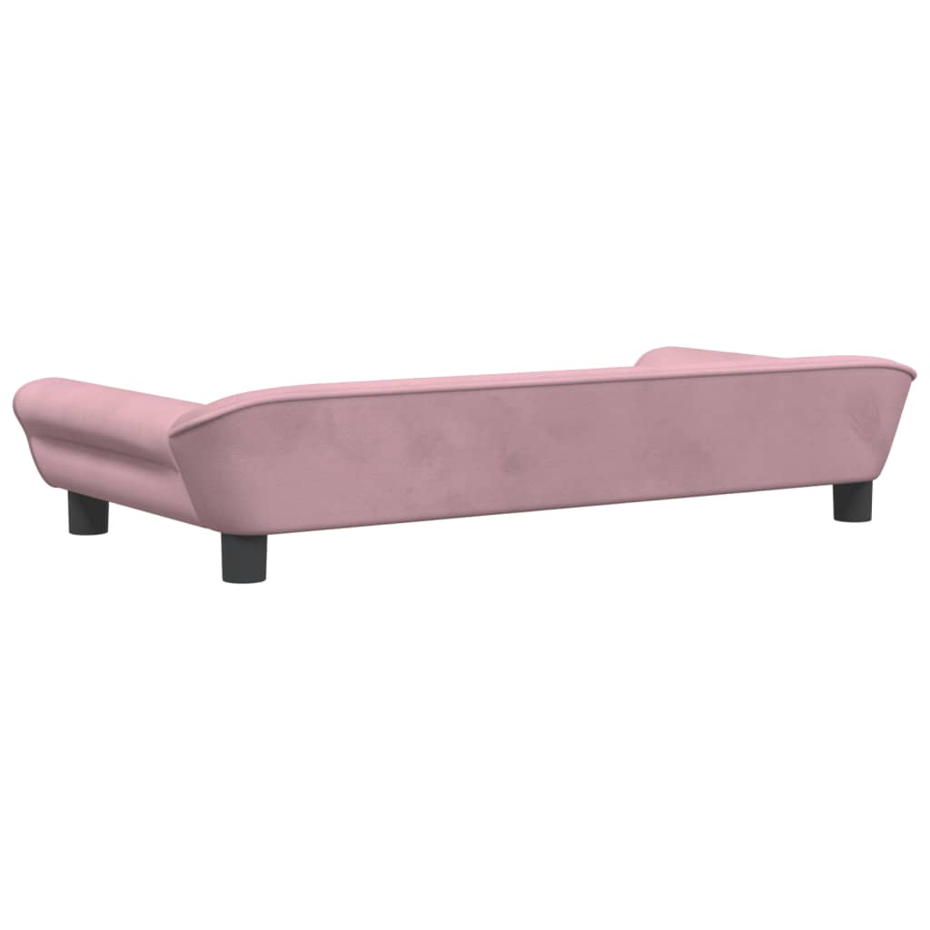 Hondenmand 100X50X21 Cm Fluweel Roze Roze - Design Meubelz