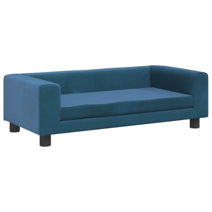 Hondenmand Met Verlengstuk 100X50X30 Cm Fluweel Blauw Blauw - Design Meubelz