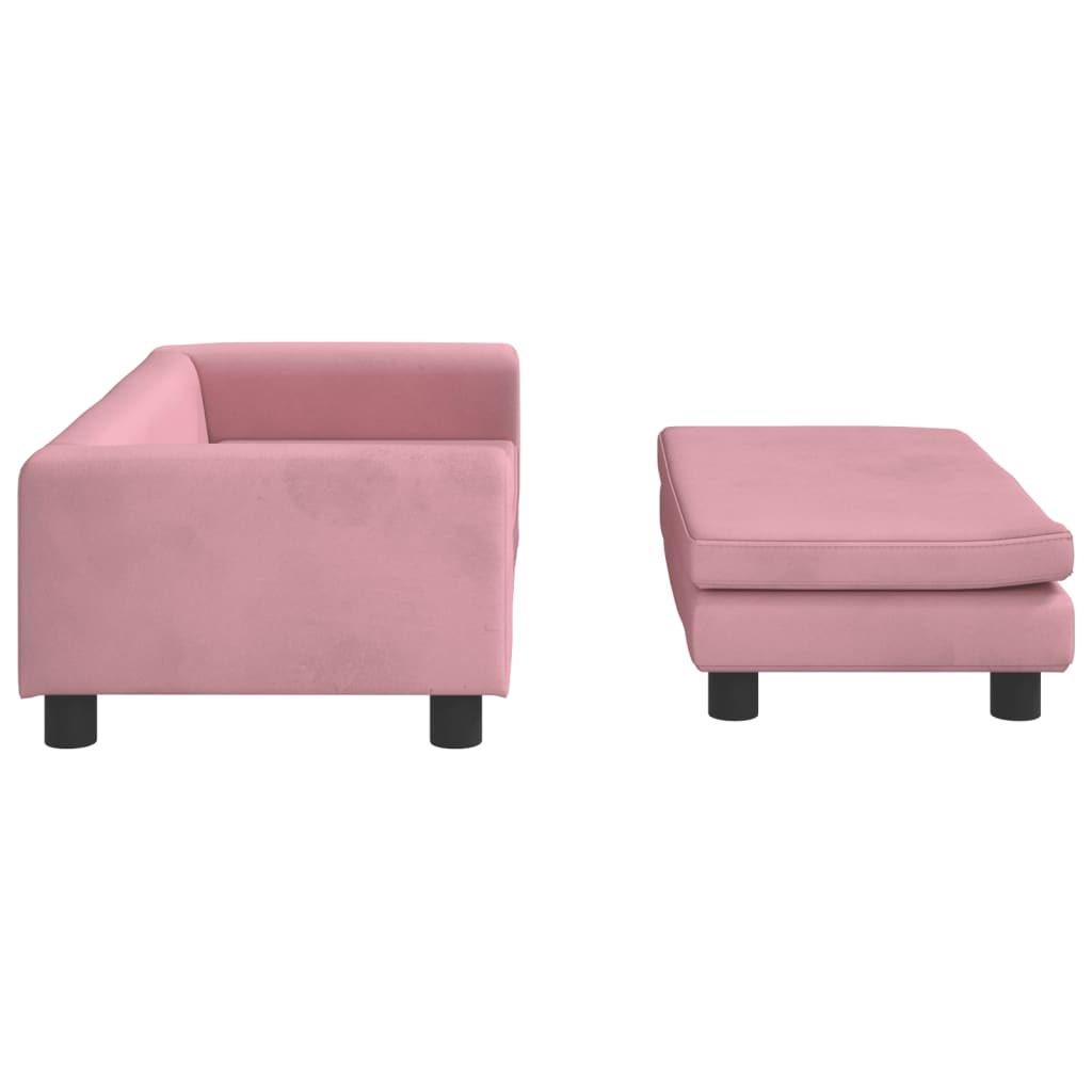 Hondenmand Met Verlengstuk 100X50X30 Cm Fluweel Roze Roze - Design Meubelz