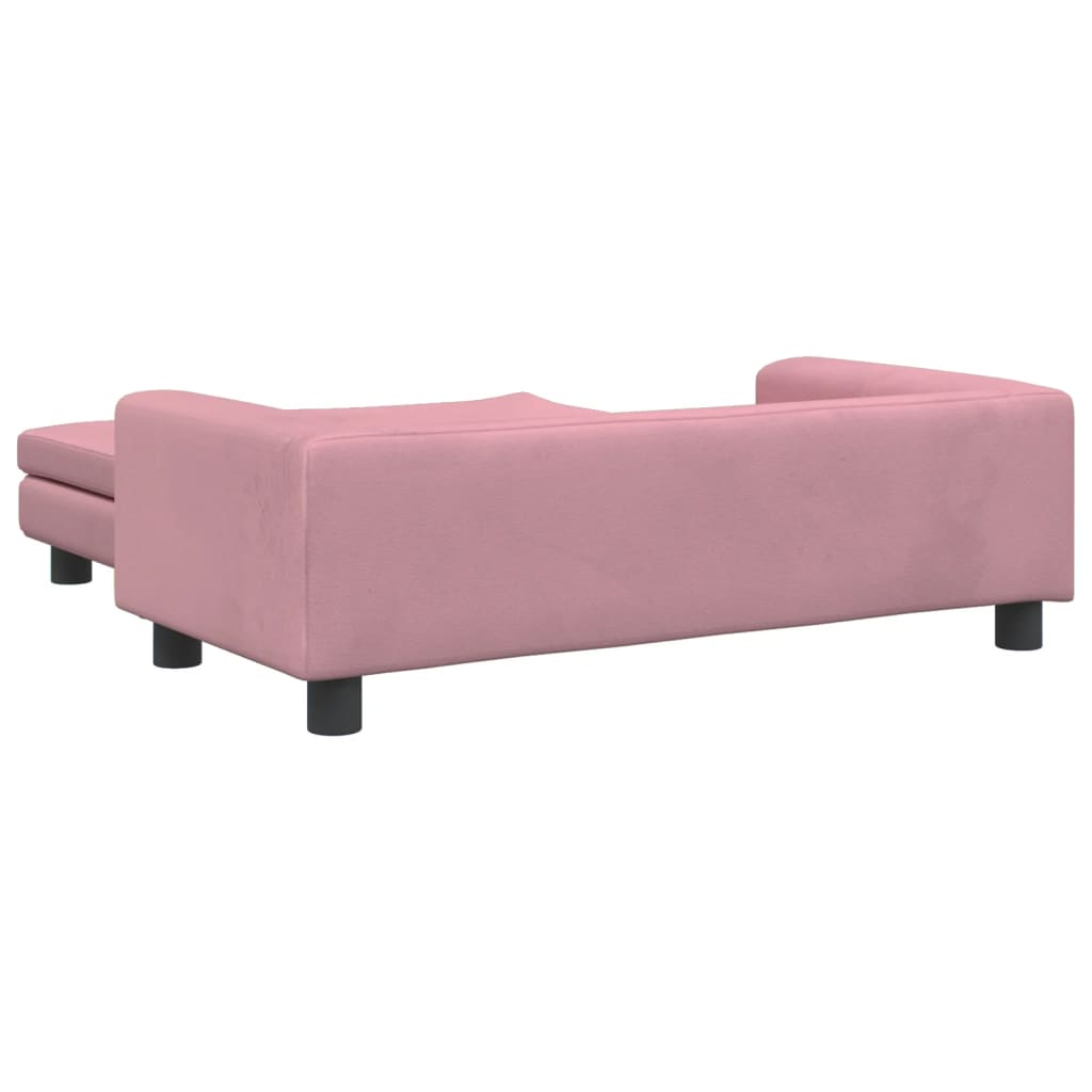 Hondenmand Met Verlengstuk 100X50X30 Cm Fluweel Roze Roze - Design Meubelz