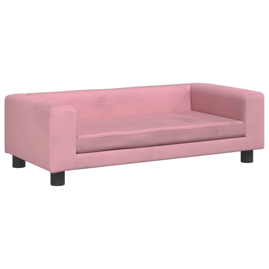 Hondenmand Met Verlengstuk 100X50X30 Cm Fluweel Roze Roze - Design Meubelz