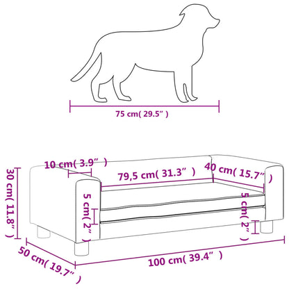 Hondenmand Met Verlengstuk 100X50X30 Cm Fluweel Bruin Bruin - Design Meubelz