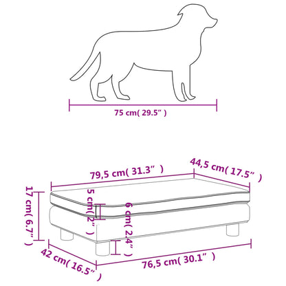 Hondenmand Met Verlengstuk 100X50X30 Cm Fluweel Bruin Bruin - Design Meubelz