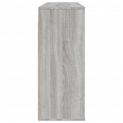 Wandkast 80X33X80 Cm Bewerkt Hout Grijs Sonoma Eikenkleurig - Design Meubelz