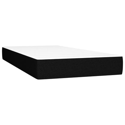 Boxspring Met Matras En Led Stof Zwart 90X200 Cm - Design Meubelz