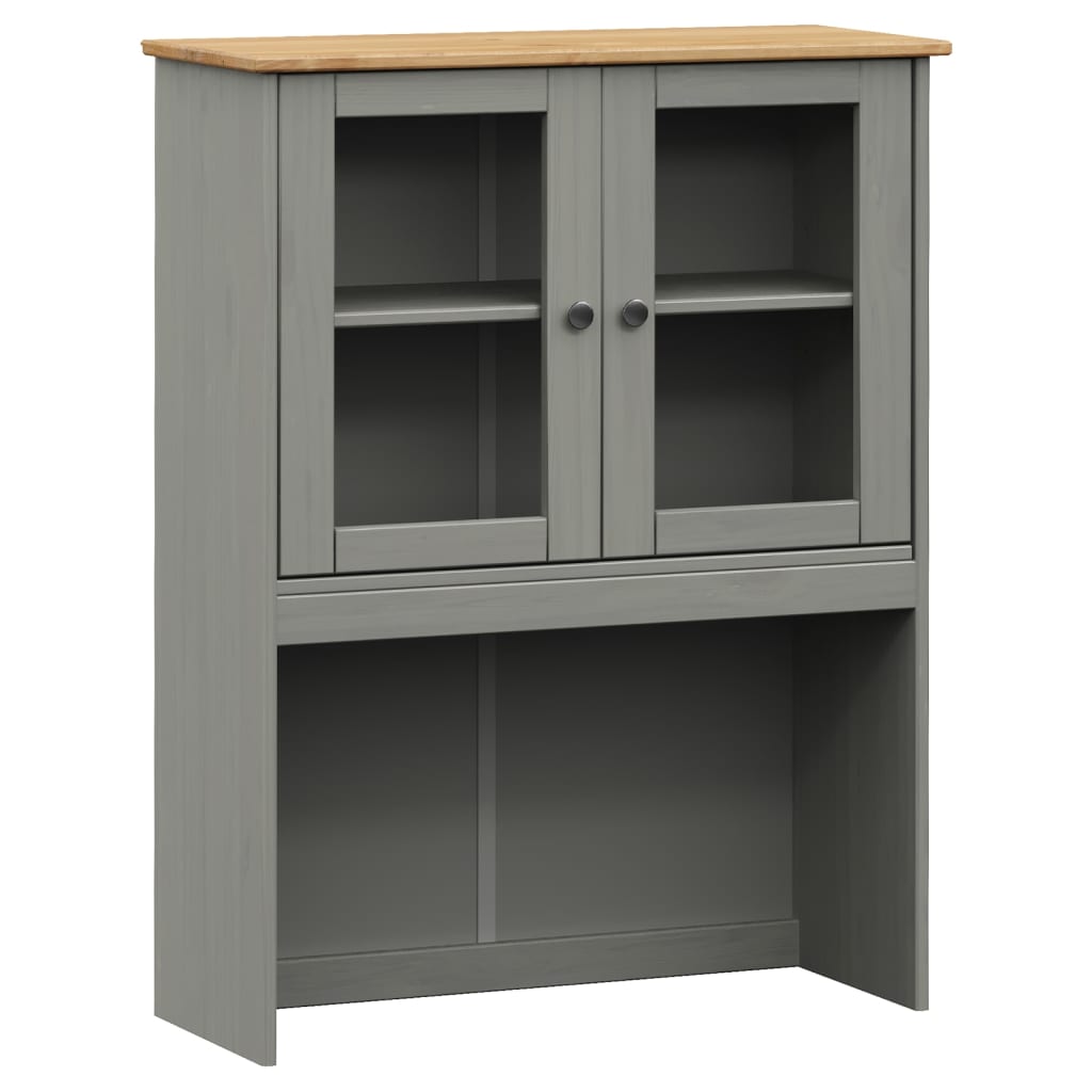 Hoge Kast Vigo 80X40X176 Cm Massief Grenenhout Grijs - Design Meubelz