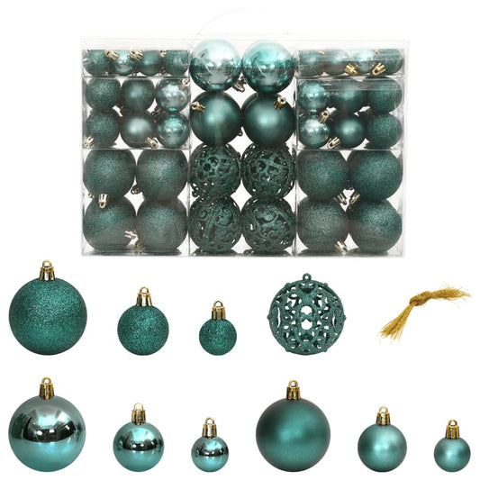 Kerstballen 100 St 3/4/6 Cm Groen Groen - Design Meubelz