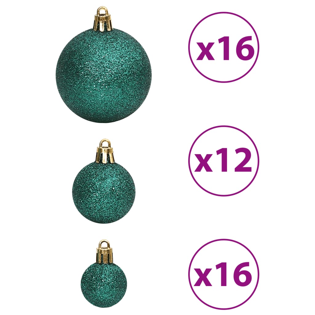 Kerstballen 100 St 3/4/6 Cm Groen Groen - Design Meubelz