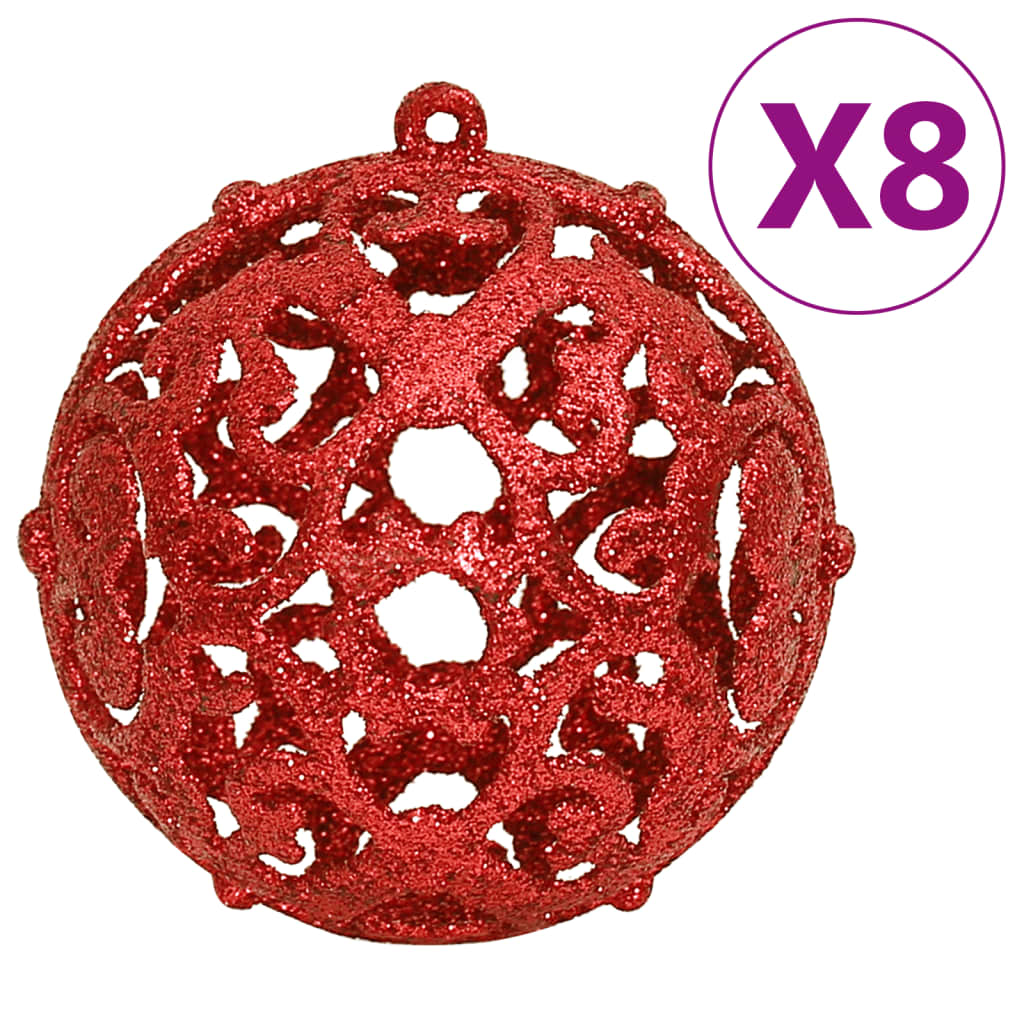 111-Delige Kerstballenset Polystyreen Rood Rood - Design Meubelz