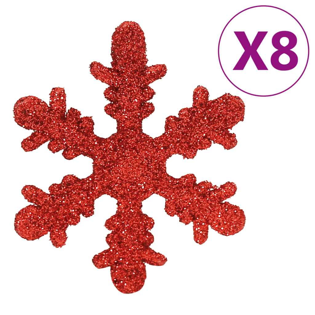 111-Delige Kerstballenset Polystyreen Rood Rood - Design Meubelz