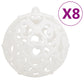 111-Delige Kerstballenset Polystyreen Wit Wit