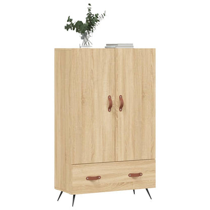 Hoge Kast 69,5X31X115 Cm Bewerkt Hout Sonoma Eikenkleurig - Design Meubelz