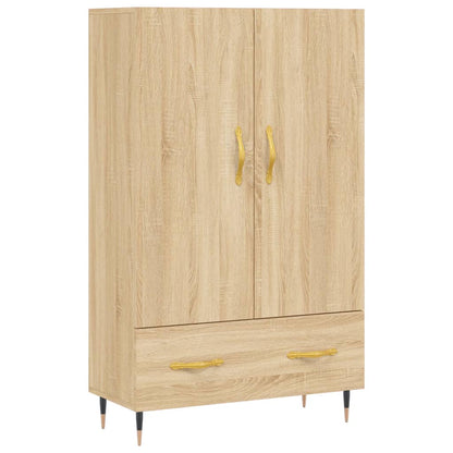 Hoge Kast 69,5X31X115 Cm Bewerkt Hout Sonoma Eikenkleurig - Design Meubelz